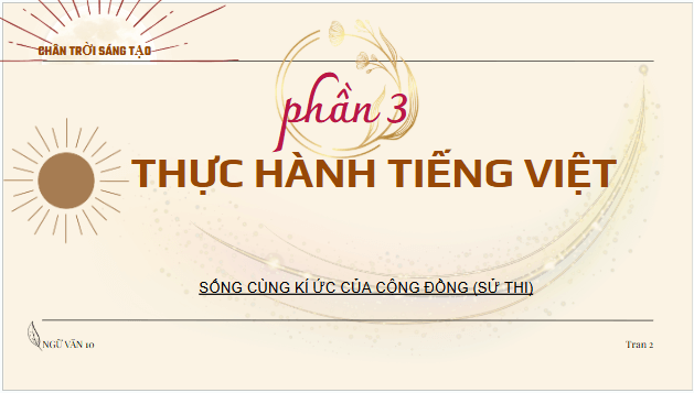 Giáo án điện tử bài Thực hành tiếng Việt trang 50 | PPT Văn 10 Chân trời sáng tạo