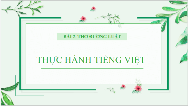 Giáo án điện tử bài Thực hành tiếng Việt trang 51 | PPT Văn 10 Cánh diều