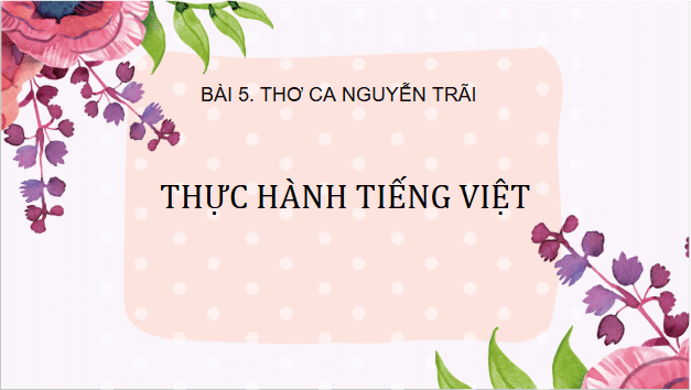 Giáo án điện tử bài Thực hành tiếng Việt trang 79 Tập 2 | PPT Văn 10 Cánh diều