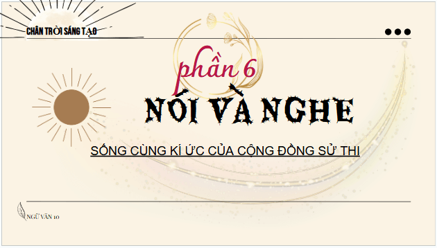 Giáo án điện tử bài Thuyết trình về một vấn đề xã hội có kết hợp sử dụng phương tiện giao tiếp phi ngôn ngữ | PPT Văn 10 Chân trời sáng tạo