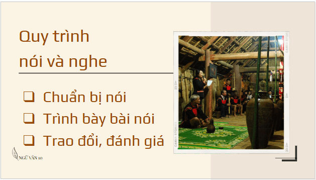 Giáo án điện tử bài Thuyết trình về một vấn đề xã hội có kết hợp sử dụng phương tiện giao tiếp phi ngôn ngữ | PPT Văn 10 Chân trời sáng tạo