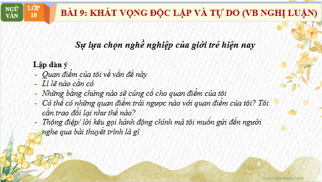 Giáo án điện tử bài Thuyết trình về một vấn đề xã hội có sử dụng kết hợp phương tiện ngôn ngữ với các phương tiện giao tiếp phi ngôn ngữ | PPT Văn 10 Chân trời sáng tạo