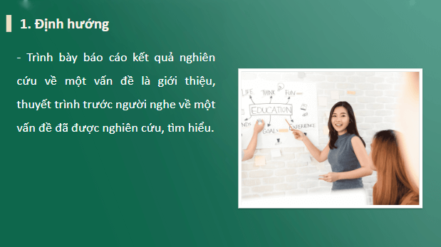 Giáo án điện tử bài Trình bày báo cáo kết quả nghiên cứu về một vấn đề | PPT Văn 10 Cánh diều