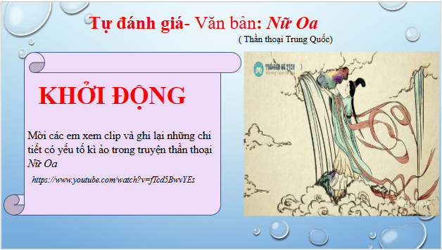 Giáo án điện tử bài Nữ Oa | PPT Văn 10 Cánh diều