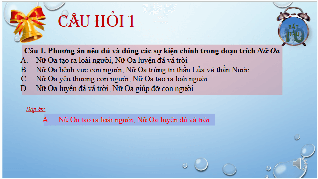 Giáo án điện tử bài Nữ Oa | PPT Văn 10 Cánh diều