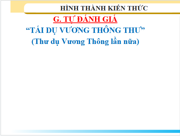 Giáo án điện tử bài Thư dụ Vương Thông lần nữa | PPT Văn 10 Cánh diều