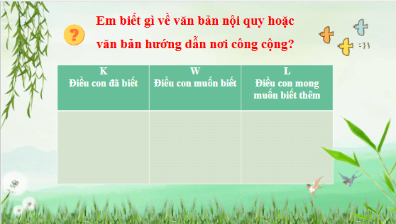 Giáo án điện tử bài Viết một văn bản nội quy hoặc văn bản hướng dẫn nơi công cộng | PPT Văn 10 Kết nối tri thức