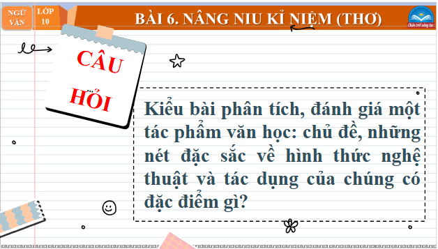 Giáo án điện tử bài Viết văn bản nghị luận phân tích, đánh giá một tác phẩm trữ tình | PPT Văn 10 Chân trời sáng tạo