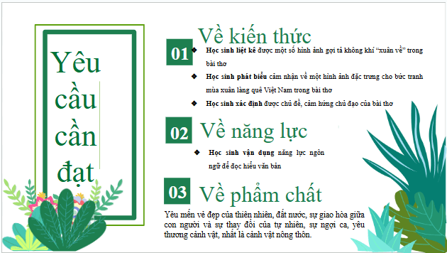 Giáo án điện tử bài Xuân về | PPT Văn 10 Chân trời sáng tạo