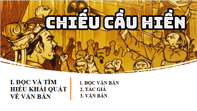 Giáo án điện tử bài Cầu hiền chiếu | PPT Văn 11 Kết nối tri thức