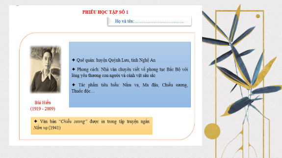 Giáo án điện tử bài Chiều sương | PPT Văn 11 Chân trời sáng tạo