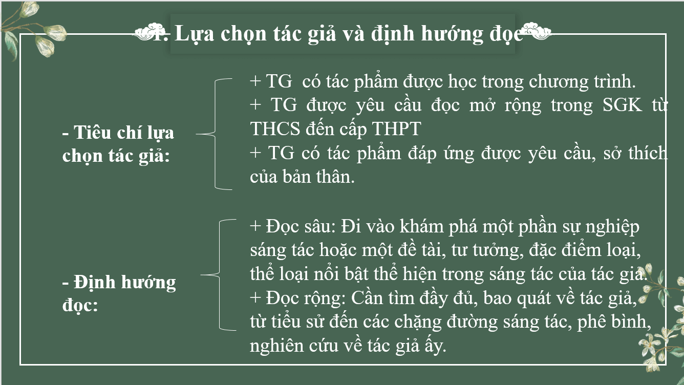 Giáo án điện tử Chuyên đề Văn 11 Phần 1: Đọc về một tác giả văn học | Chuyên đề PPT Văn 11 Kết nối tri thức
