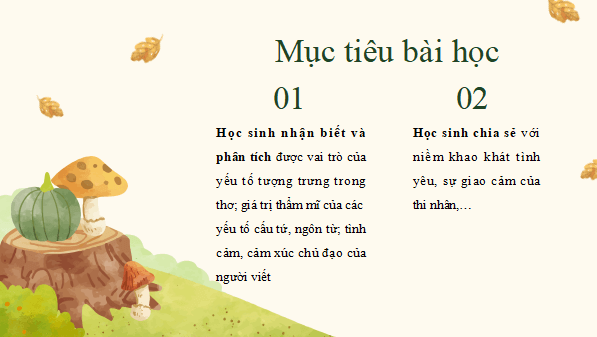 Giáo án điện tử bài Đây mùa thu tới | PPT Văn 11 Cánh diều