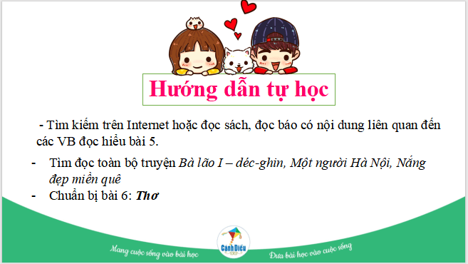 Giáo án điện tử bài Hướng dẫn tự học trang 35 Tập 2 | PPT Văn 11 Cánh diều