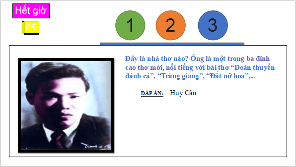 Giáo án điện tử bài Một thời đại trong thi ca | PPT Văn 11 Cánh diều