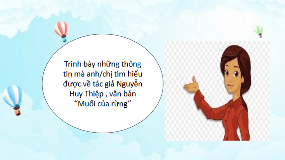 Giáo án điện tử bài Muối của rừng | PPT Văn 11 Chân trời sáng tạo