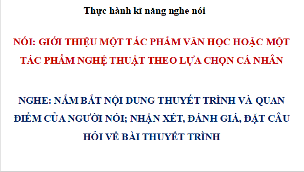 Giáo án điện tử bài Nắm bắt nội dung thuyết trình và quan điểm của người nói; nhận xét, đánh giá, đặt câu hỏi về bài thuyết trình | PPT Văn 11 Chân trời sáng tạo