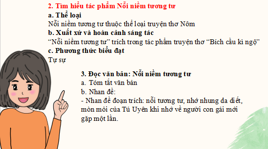 Giáo án điện tử bài Nỗi niềm tương tư | PPT Văn 11 Cánh diều