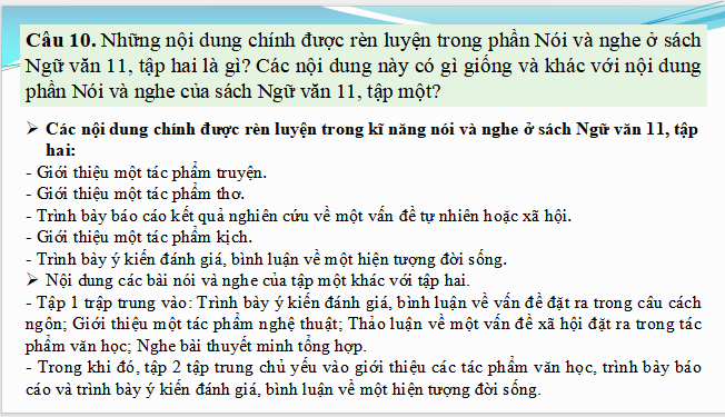 Giáo án điện tử bài Nói và nghe trang 148 Tập 2 | PPT Văn 11 Cánh diều