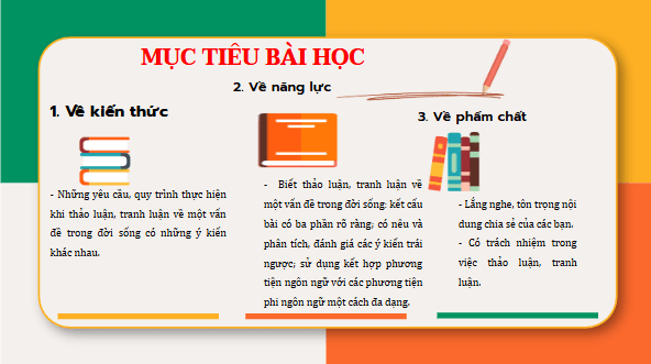 Giáo án điện tử bài Thảo luận, tranh luận về một vấn đề trong đời sống | PPT Văn 11 Chân trời sáng tạo