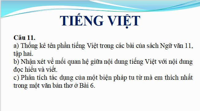 Giáo án điện tử bài Tiếng Việt trang 148 Tập 2 | PPT Văn 11 Cánh diều