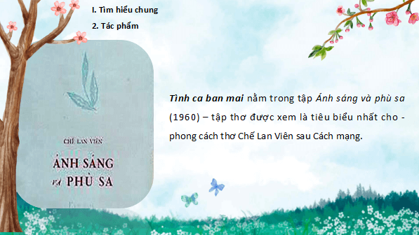 Giáo án điện tử bài Tình ca ban mai | PPT Văn 11 Cánh diều
