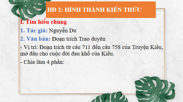 Giáo án điện tử bài Trao duyên | PPT Văn 11 Chân trời sáng tạo