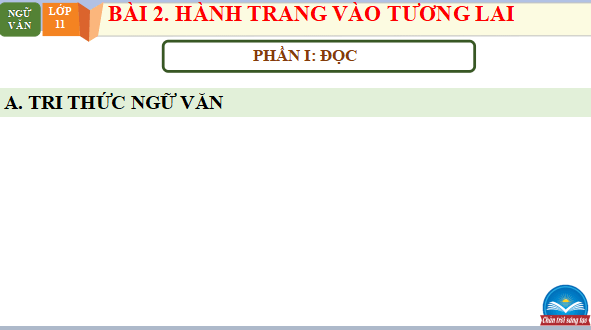 Giáo án điện tử bài Tri thức ngữ văn trang 36 | PPT Văn 11 Chân trời sáng tạo