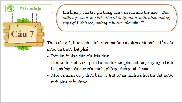 Giáo án điện tử bài Thế hệ trẻ cần có quyết tâm lớn và phải biết hành động | PPT Văn 11 Cánh diều