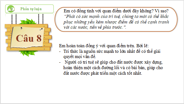 Giáo án điện tử bài Thế hệ trẻ cần có quyết tâm lớn và phải biết hành động | PPT Văn 11 Cánh diều