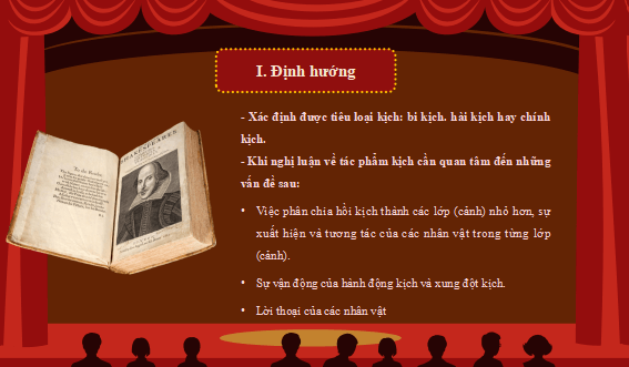 Giáo án điện tử bài Viết bài văn nghị luận về một tác phẩm kịch | PPT Văn 11 Cánh diều