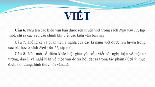 Giáo án điện tử bài Viết trang 126 | PPT Văn 11 Cánh diều
