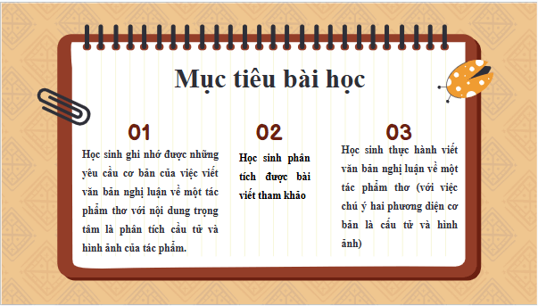 Giáo án điện tử bài Viết văn bản nghị luận về một tác phẩm thơ (Tìm hiểu cấu tứ và hình ảnh của tác phẩm) | PPT Văn 11 Kết nối tri thức