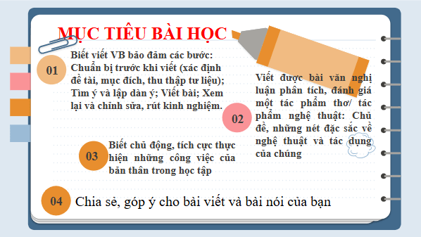 Giáo án điện tử bài Viết văn bản nghị luận về một tác phẩm văn học (Bài thơ) hoặc tác phẩm nghệ thuật (Bức tranh, pho tượng) | PPT Văn 11 Chân trời sáng tạo