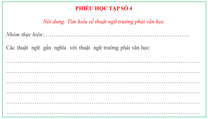 Giáo án Chuyên đề Văn 12 Tri thức tổng quát trang 56 | Giáo án Chuyên đề Ngữ Văn 12 Kết nối tri thức