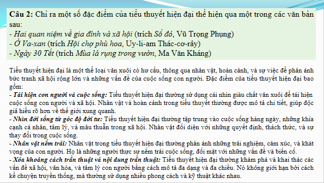 Giáo án điện tử bài Ôn tập cuối học kì 2 | PPT Văn 12 Chân trời sáng tạo