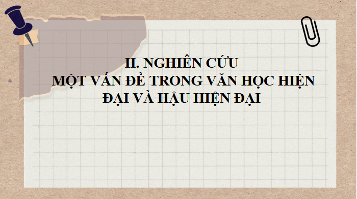 Giáo án điện tử Chuyên đề Văn 12 Nghiên cứu một vấn đề văn học hiện đại và hậu hiện đại | Chuyên đề PPT Văn 12 Cánh diều