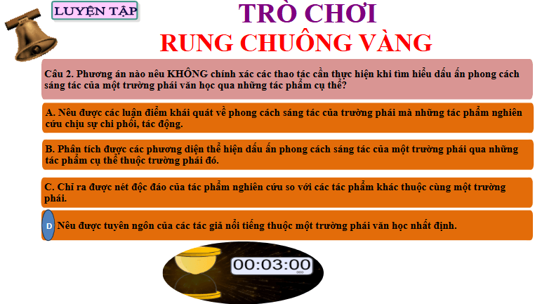Giáo án điện tử Chuyên đề Văn 12 Viết bài giới thiệu về phong cách sáng tác của một trường phái văn học được thể hiện qua những tác phẩm cụ thể | Chuyên đề PPT Văn 12 Kết nối tri thức