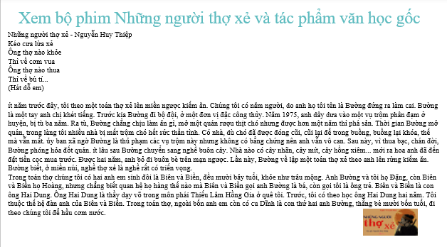 Giáo án điện tử Chuyên đề Văn 12 Viết bài phân tích, giới thiệu và thuyết trình về một tác phẩm nghệ thuật được chuyển thể từ văn học | Chuyên đề PPT Văn 12 Kết nối tri thức