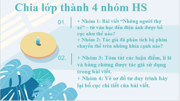 Giáo án điện tử Chuyên đề Văn 12 Viết bài phân tích, giới thiệu và thuyết trình về một tác phẩm nghệ thuật được chuyển thể từ văn học | Chuyên đề PPT Văn 12 Kết nối tri thức
