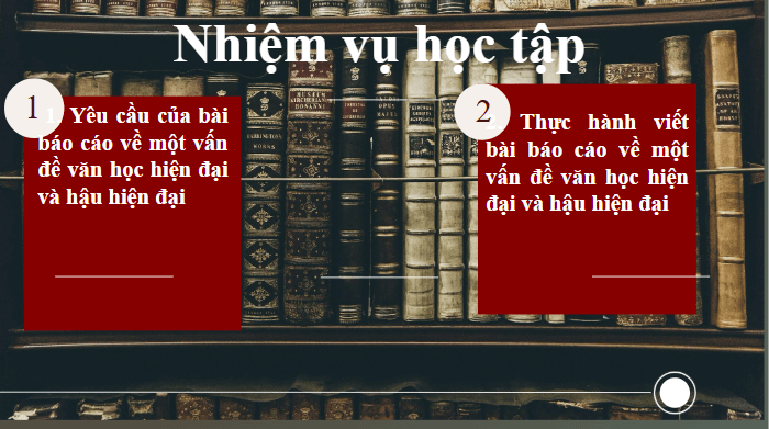 Giáo án điện tử Chuyên đề Văn 12 Viết báo cáo về một vấn đề văn học hiện đại và hậu hiện đại | Chuyên đề PPT Văn 12 Cánh diều