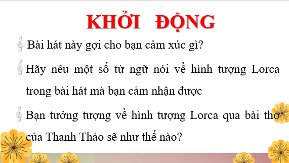 Giáo án điện tử bài Đàn ghi ta của Lor-ca | PPT Văn 12 Chân trời sáng tạo