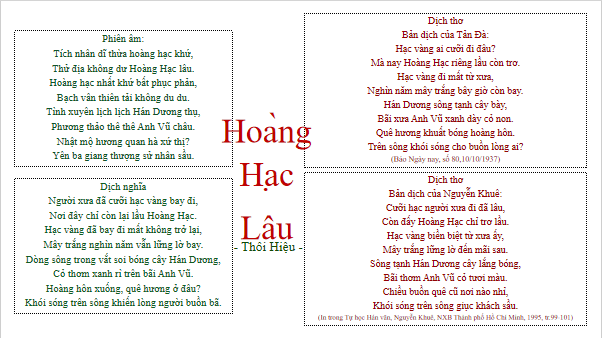 Giáo án điện tử bài Hoàng Hạc lâu | PPT Văn 12 Chân trời sáng tạo