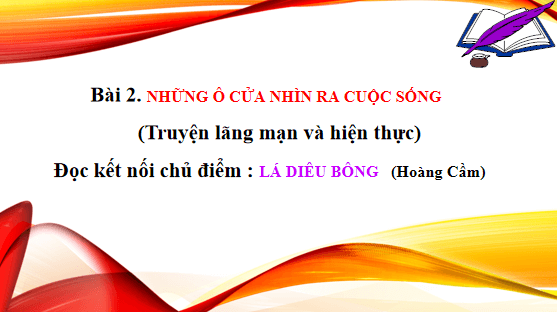 Giáo án điện tử bài Lá Diêu Bông | PPT Văn 12 Chân trời sáng tạo