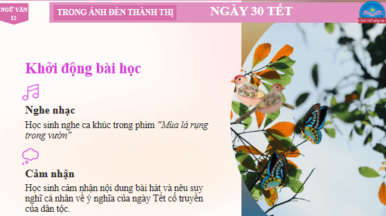Giáo án điện tử bài Ngày 30 tết | PPT Văn 12 Chân trời sáng tạo