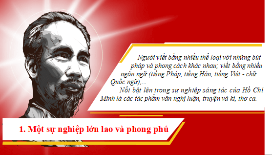 Giáo án điện tử bài Nguyễn Ái Quốc - Hồ Chí Minh - Cuộc đời và sự nghiệp | PPT Văn 12 Cánh diều