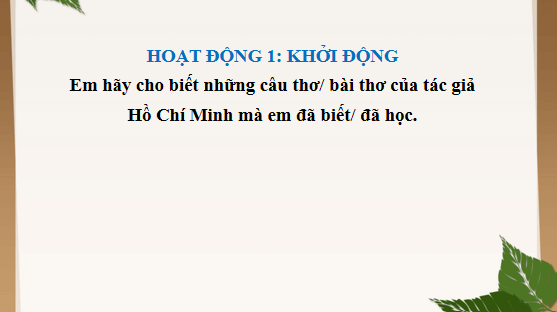 Giáo án điện tử bài Nguyên tiêu | PPT Văn 12 Chân trời sáng tạo