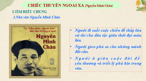 Giáo án điện tử bài Chiếc thuyền ngoài xa | PPT Văn 12 Cánh diều