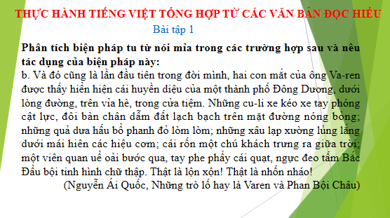 Giáo án điện tử bài Thực hành tiếng Việt trang 73 Tập 2 | PPT Văn 12 Chân trời sáng tạo
