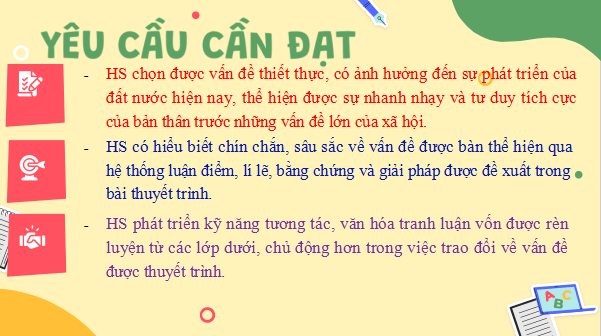 Giáo án điện tử bài Thuyết trình về một vấn đề liên quan đến cơ hội và thách thức đối với đất nước | PPT Văn 12 Kết nối tri thức